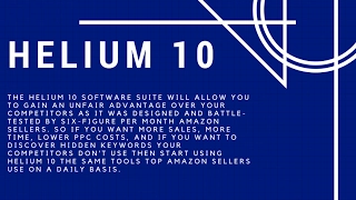 Бизнес на Амазоне в США HELIUM 10 разбираемся как работает и как зарабатывать на Амазон