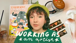 how i make an income as an artist! tips for your art business ~