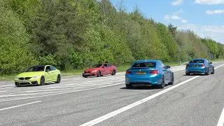 Cars Leaving Nürburgring Tankstelle, Drifts! 488 Pista, BMW M, 8R Akra, JDM, 350Z TURBO, HELLCAT..!