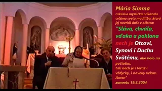 Mária Simma Prekvapujúce tajomstvo duší z očistca 04 - úryvok