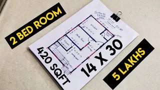 14 x 30 small house plan II 14 X 30 ghar ka naksha II 420 sqft small house design