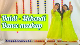 Haldi- Mehendi Dance Mashup | Sangeet Dance | Easy Steps | Jeel & Rushita | Wedding Choreography
