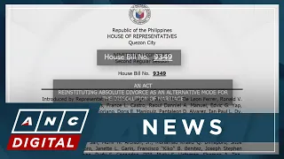PH House approves divorce bill on second reading | ANC