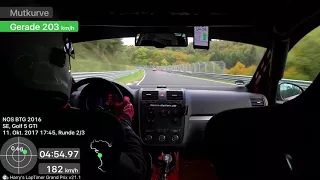 Nürburgring Nordschleife BTG 8:15 Touristenfahrten 11.10.2017