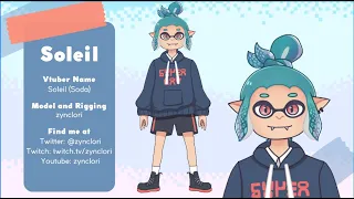 [Live2D Vtuber Model Showcase]: Inkling Model Soleil