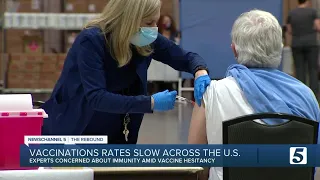 Experts concerned about natural immunity as vaccination rates slow across US