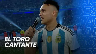 Lautaro Martínez y sus dotes de cantante en los festejos - Argentina 7-0 Curazao - Amistoso 2023