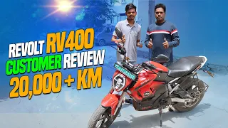 Revolt RV 400 Customer Review 20000+ KM | Problems, Service Cost , Range | EV Hindi