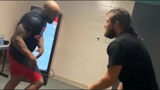 Jorge Masvidal Wrestles with Yoel Romero