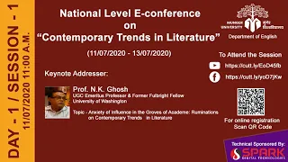 Day - 1 / Session -1 : National Level E-conference on “Contemporary Trends in Literature”
