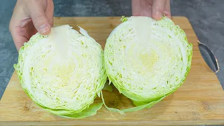 Cabbage with potato is better than meat! Simple, easy and delicious cabbage recipe!