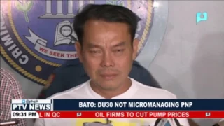 PNP Chief Dela Rosa: President Duterte not micromanaging PNP