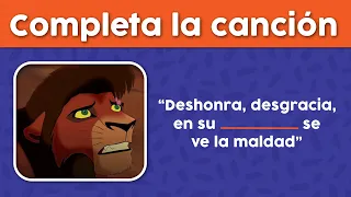 COMPLETA LA LETRA DE LA CANCIÓN DE DISNEY!! 🥳🎵