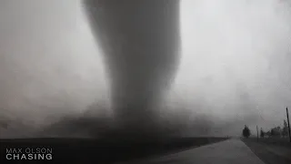 STUNNING Tornado Crosses Road 100 Yards Away - April 12, 2022