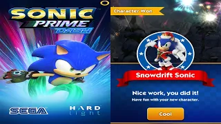 Sonic Prime Dash: Snowdrift Sonic New Festive Character Unlocked vs Boss Dr. babble Gameplay 3D