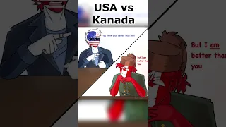 USA vs Kanada ⚔️ / komiks #countryhumans [PL] #shorts