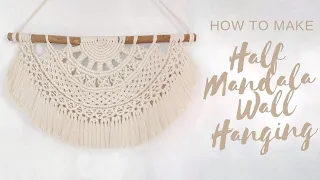 Half Mandala Wall Hanging 06 | Advanced Macrame | Semi Circle Wall Hanging | Macrame Tutorial