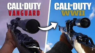 CALL OF DUTY VANGUARD vs WW2 - Weapons Comparison