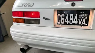 1988 Mazda RX7 10th Anniversary Edition  engine idling sound