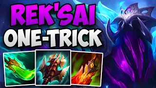 CHALLENGER REK'SAI ONE-TRICK FULL JUNGLE GAMEPLAY! | CHALLENGER JUNGLE REK'SAI | Patch 14.10 S14