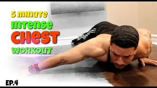 Intense 5 Minute At Home Chest Workout (NO EQUIPMENT)