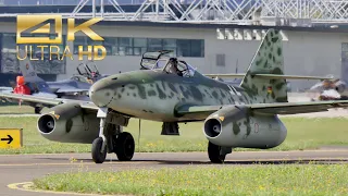 (4K) Messerschmitt Me-262 A 1C Schwalbe D-IMTT departure at Airpower 2022 AirShow Zeltweg  LOXZ