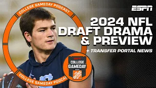 Waiting for the NFL Draft DRAMA 😳 + Unexpected transfer portal updates 👀 | College GameDay Podcast