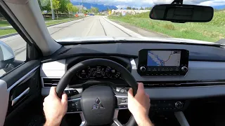 2022 Mitsubishi Outlander SEL - POV TEST DRIVE - INTERIOR - Light grey