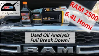 RAM 6.4 HEMI AMSOIL Oil Analysis