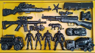 Membersihkan Nerf AK47, Nerf M4, Assault Rifle, Shotgun, Avengers, Glock PIstol, Spiderman EP 147