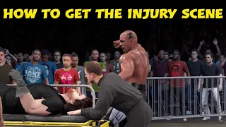 WWE 2K22 : How To Get The Injury Cutscene (Simple)