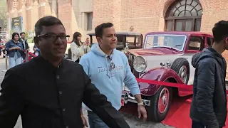 statesman vintage and classic car rally 2024 parking post drive national stadium delhi india