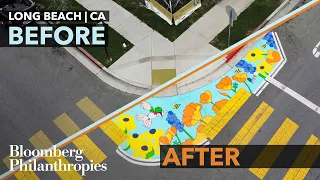 Check Out This Asphalt Art Installation in Long Beach, CA | Bloomberg Philanthropies