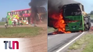 Tucumán: pánico en un colectivo que comenzó a incendiarse y tuvieron que escapar de urgencia