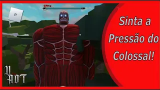 💥 Testando o titan colossal do untitled attack on titan roblox