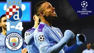 DINAMO ZAGREB 1-4 MAN CITY | HIGHLIGHTS | Gabriel Jesus Hat-Trick, Phil Foden