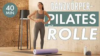 Total Body Pilates 40 mit Pilatesrolle 🧨🏋️✨ Intensiver Ganzkörper-Flow