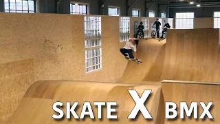 SKATER DESTROYS BMX TRACK!