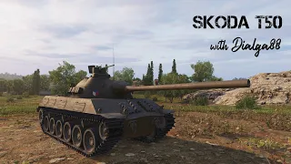 Skoda T50 - Ace Tanker (Platoon w/ Cryptic) (World of Tanks Console)
