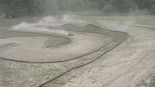 Dusty practice run with Losi 5IVE-B 4WD in Turaida RC Racing track
