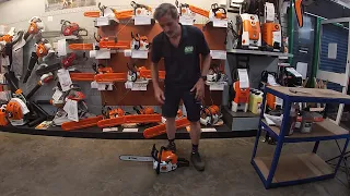 How to Start a Stihl MS 211 Chainsaw