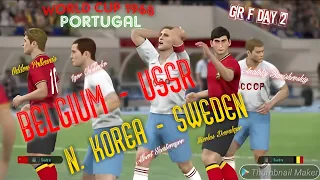 S3E14 WORLD CUP 1968 PORTUGAL — BELGIUM🇧🇪 vs USSR☭🇷🇺🇦🇲🇺🇦... N.KOREA🇰🇵vs SWEDEN🇸🇪 PES 2019 Gameplay