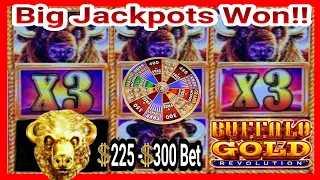 ⚠️Check out these GREAT JACKPOTS WON on high limit Buffalo Gold Revolution slot