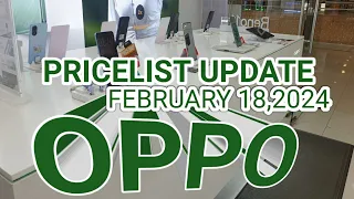 OPPO PRICELIST UPDATE A18,A38,A58,A78,A985G,RENO115G,RENOPRO5G