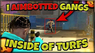 I RAIDED GANG TURFS WITH AIMBOT (GTA 5 RP)