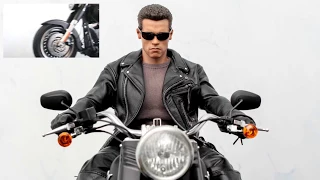 1/6 Scale TERMINATOR T-800 (HOT TOYS) & HARLEY-DAVIDSON Fat Boy Lo (TAMIYA) (Features)