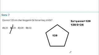 Çokgenler-Açılar soru ve çözümleri