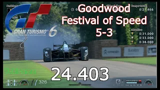 GT6 Goodwood Festival of Speed 5-3 - 0:24.403 - Red Bull X2010 Prototype