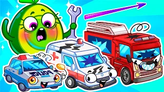 OH NO! MY CAR IS SICK! 🚗 Kids Cartoons and Nursery Rhymes