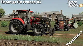 Selling Meat, Flour Sack and Chesse, Wrapping Clover Bales │Champs de France V2│FS 19│Timelapse#05